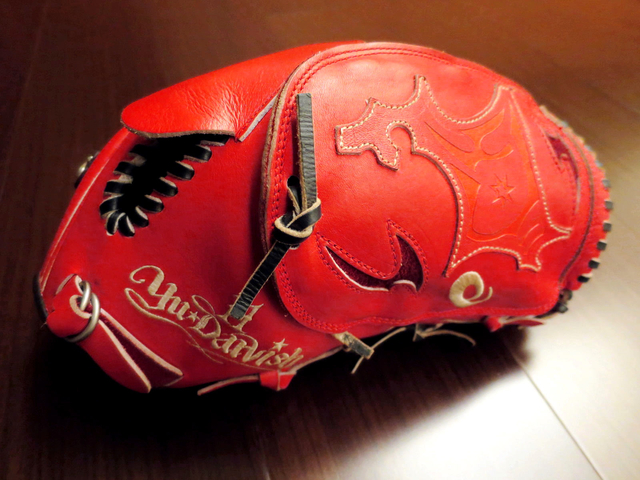 *手套交流福利品NO.265* 日製硬式ASICS GOLD STAGE special order 達比修有球員版 *手套交流福利品NO.265* 日製硬式ASICS GOLD STAGE special order 達比修有球員版