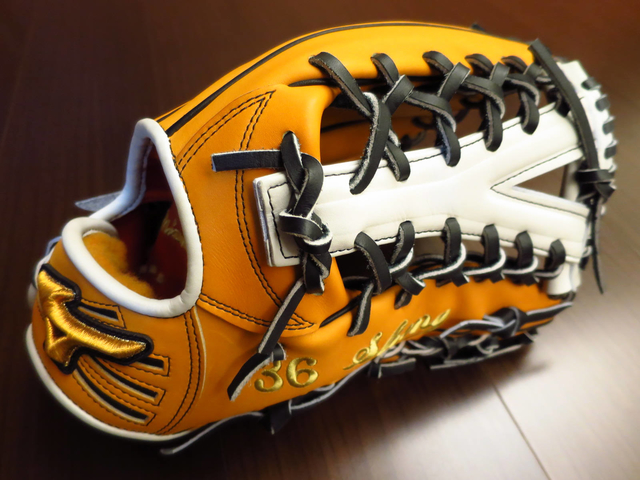 *手套交流福利品NO.191* 日製硬式Mizuno pro order (HAGA JAPAN) 高橋由伸式樣 *手套交流福利品NO.191* 日製硬式Mizuno pro order (HAGA JAPAN) 高橋由伸式樣