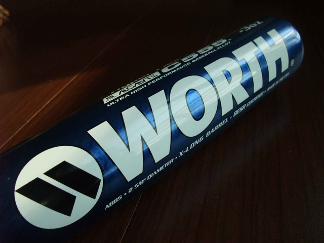 Worth COPPERHEAD 棒球鋁棒 -3 33/30; 2 5/8 barrel Worth COPPERHEAD 棒球鋁棒 -3 33/30; 2 5/8 barrel