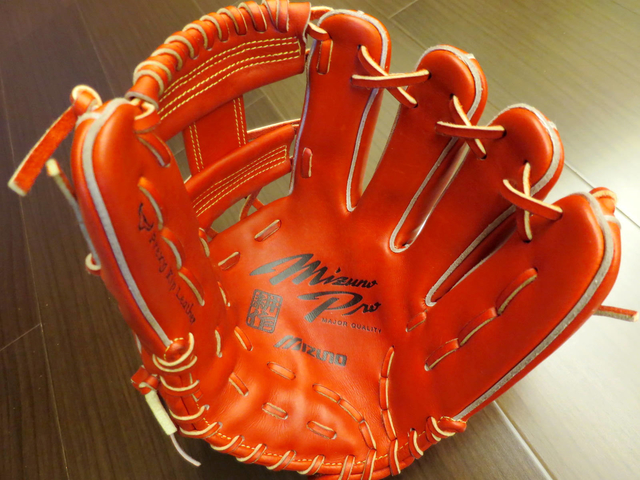 *手套交流福利品NO.145*日製硬式Mizuno pro 耕作手作版 紅色坂本勇人式樣 內野工字 *手套交流福利品NO.145*日製硬式Mizuno pro 耕作手作版 紅色坂本勇人式樣 內野工字