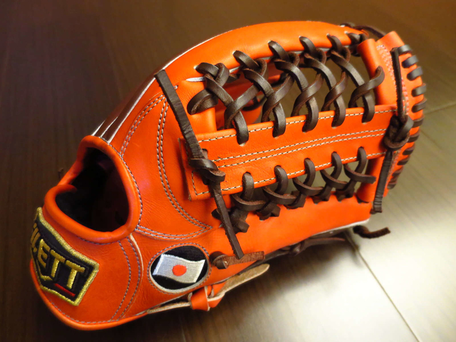 *手套交流福利品NO.195* 日製軟式金標 ZETT PROSTATUS 國旗刺繡內野手套 *手套交流福利品NO.195* 日製軟式金標 ZETT PROSTATUS 國旗刺繡內野手套