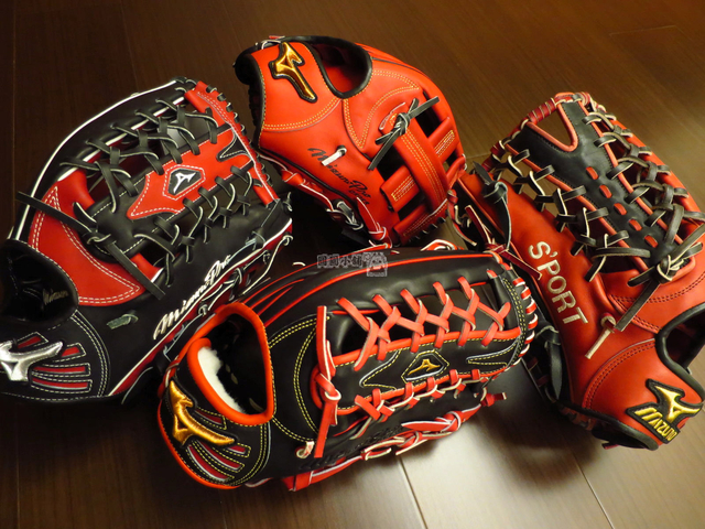 <手套欣賞>半熟的蝦子最美~日製硬式Mizuno pro order (HAGA JAPAN) 鈴木一朗式樣紅黑配色 <手套欣賞>半熟的蝦子最美~日製硬式Mizuno pro order (HAGA JAPAN) 鈴木一朗式樣紅黑配色