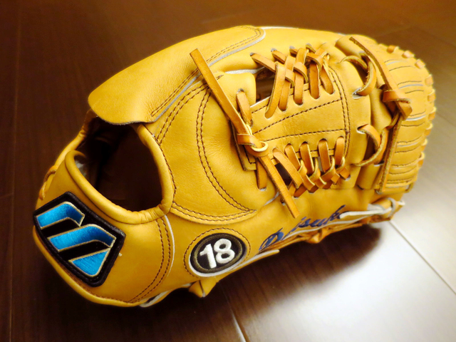 *手套交流福利品NO.278* 日本製信義作 Mizuno BUW League 大M藍標 松坂大輔投手手套 *手套交流福利品NO.278* 日本製信義作 Mizuno BUW League 大M藍標 松坂大輔投手手套