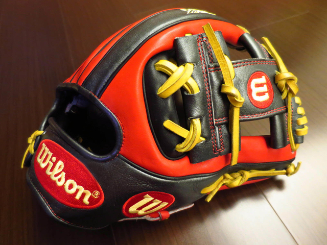 【圓圓小舖】真正”黑到發亮”的皮革~美規日製WILSON A2K DATUDE初代版 【圓圓小舖】真正”黑到發亮”的皮革~美規日製WILSON A2K DATUDE初代版