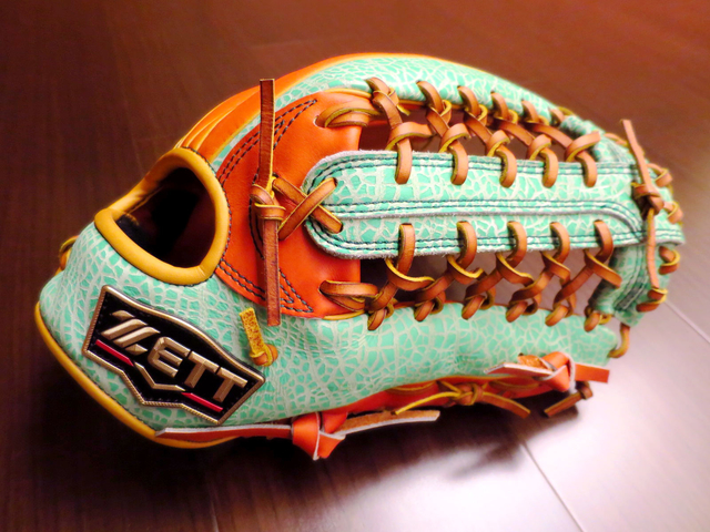 *手套交流福利品NO.317* 夏天94要吃哈密瓜啊~不然咧?~日製硬式ZETT PROSTATUS ORDER 哈密瓜皮革棒球手套 *手套交流福利品NO.317* 夏天94要吃哈密瓜啊~不然咧?~日製硬式ZETT PROSTATUS ORDER 哈密瓜皮革棒球手套