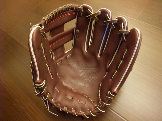 *手套交流福利品NO.6* 日製硬式MIZUNO PRO ORDER 深紫色十字擋 *手套交流福利品NO.6* 日製硬式MIZUNO PRO ORDER 深紫色十字擋