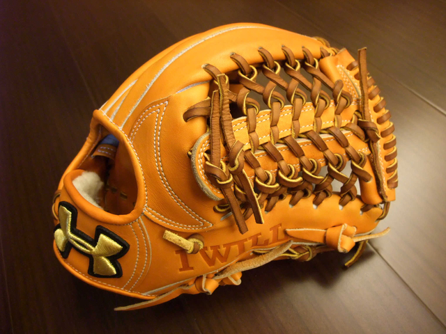 *手套交流福利品NO.27* 日製硬式 UA under Armour QBB0021 松田宣浩 橘色 中古美品 *手套交流福利品NO.27* 日製硬式 UA under Armour QBB0021 松田宣浩 橘色 中古美品