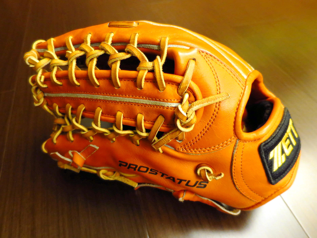*手套交流福利品NO.254* 日製硬式ZETT PROSTATUS 反手外野牛舌手套 限量版 *手套交流福利品NO.254* 日製硬式ZETT PROSTATUS 反手外野牛舌手套 限量版