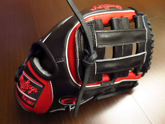 <手套欣賞> 美規手套也搞直刺繡這招~Rawlings pro preferred 內野井字手套