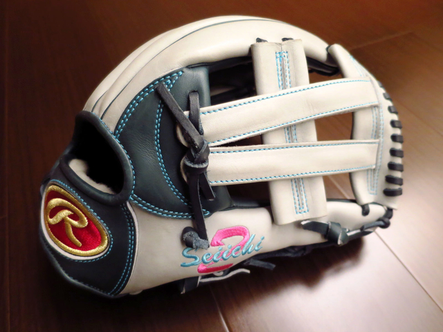 【圓圓小舖】 Rawlings 絕版大R special order 福岡軟銀鷹內川聖一式樣