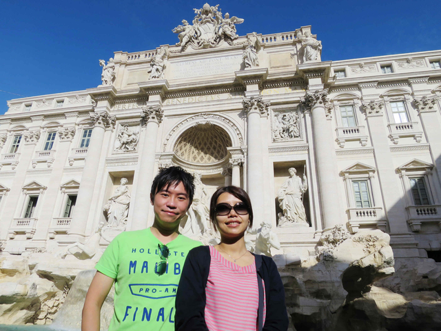 2016 My Honeymoon in Italy 義大利蜜月旅行 Day 8~羅馬市區光觀光--西班牙台階、許願池、萬神殿、四河噴泉、金杯咖啡